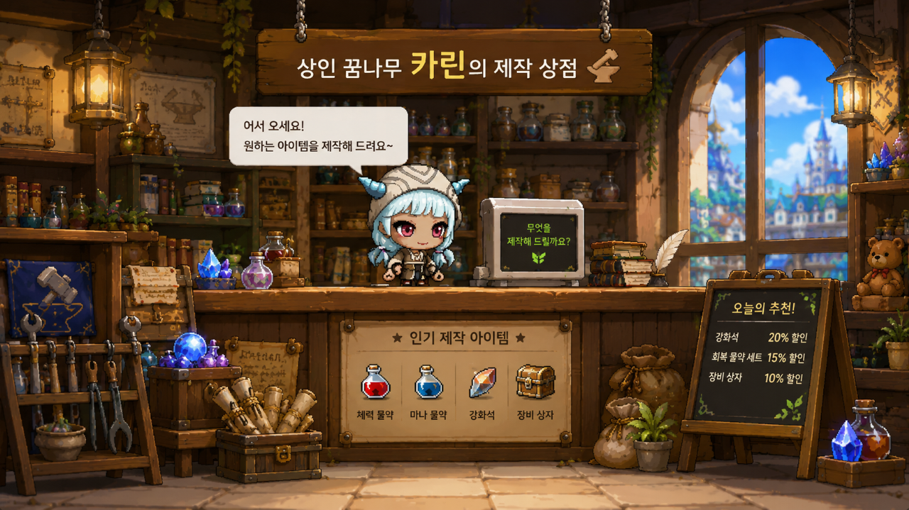 카린의 제작 상점