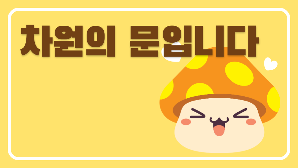 차원의 문입니다