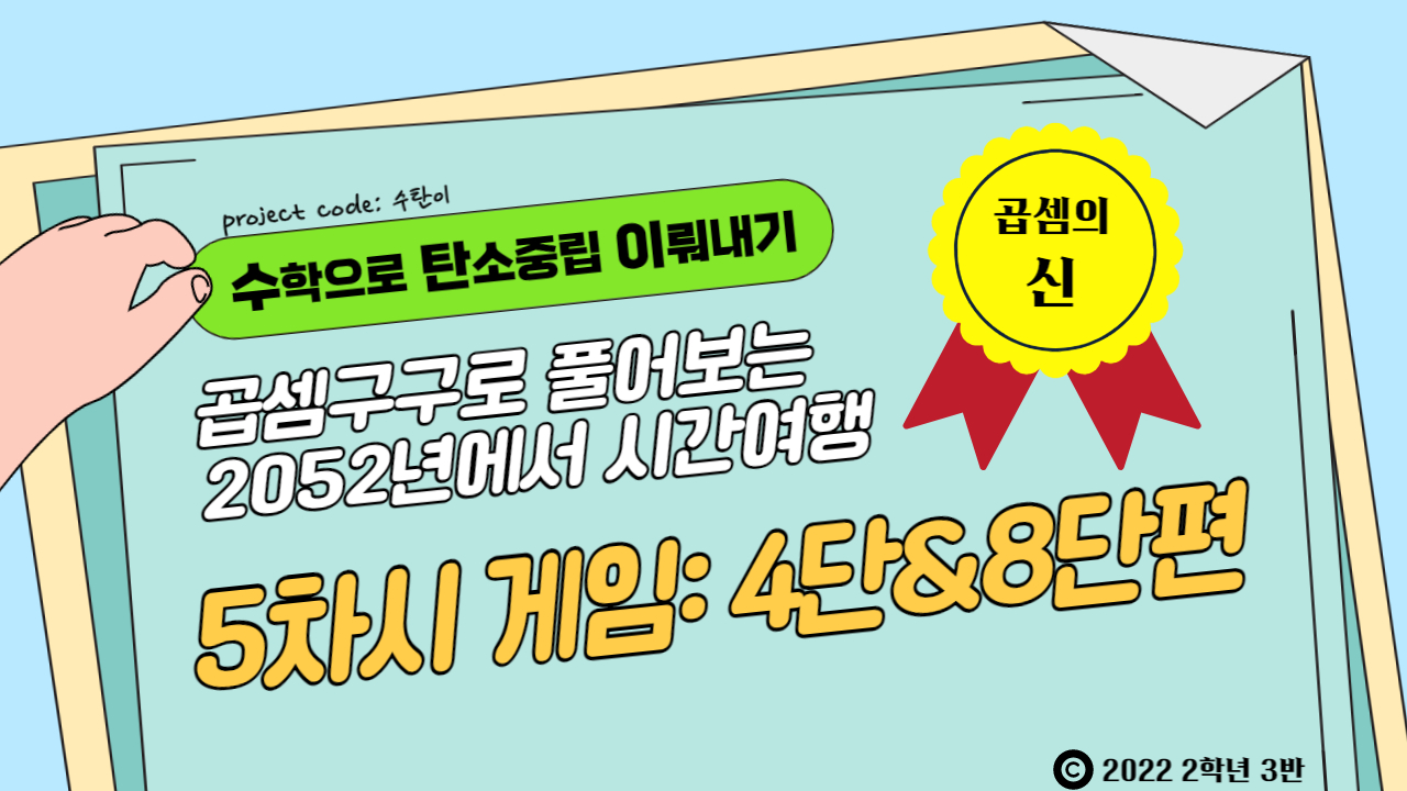 [곱셈의 신] 곱셈구구 5차시 게임: 4단, 8단