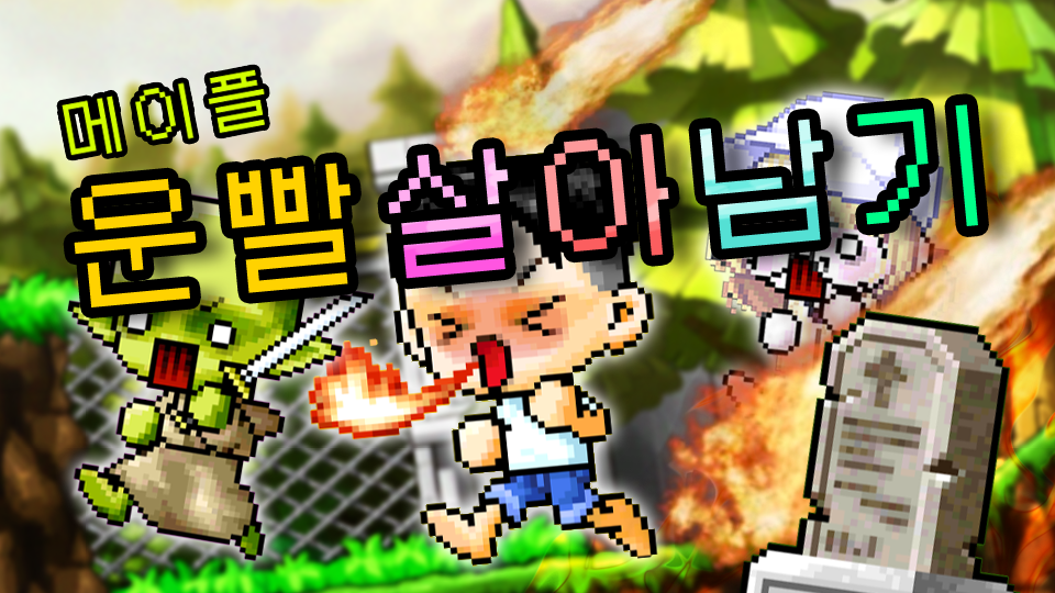 메이플 운빨 살아남기