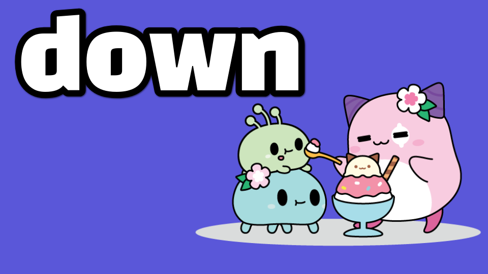 down