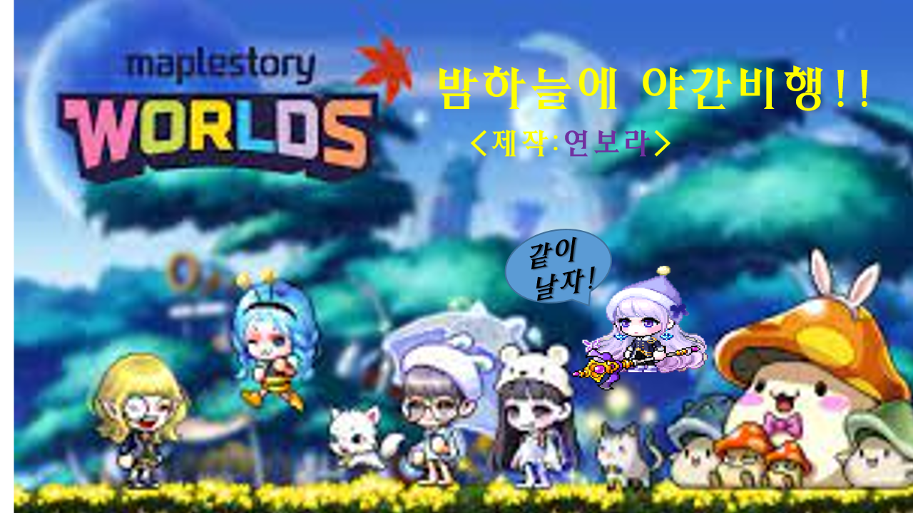 밤하늘의 야간비행!!!