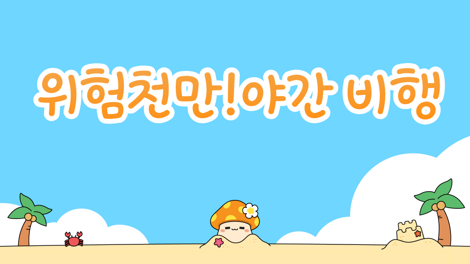  위험천만!야간 비행