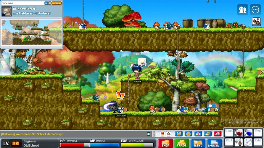 Old School Maple MapleStory Worlds