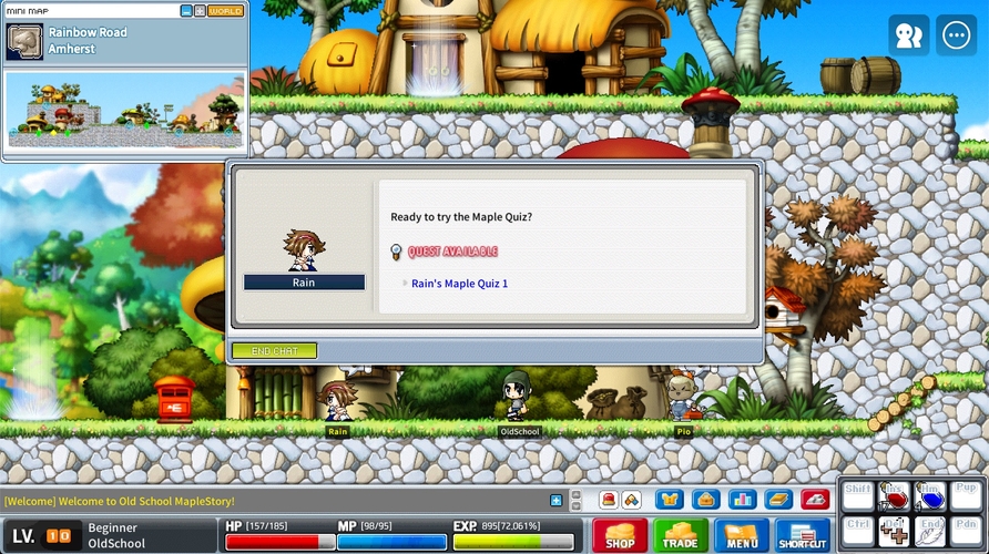 Old School Maple MapleStory Worlds