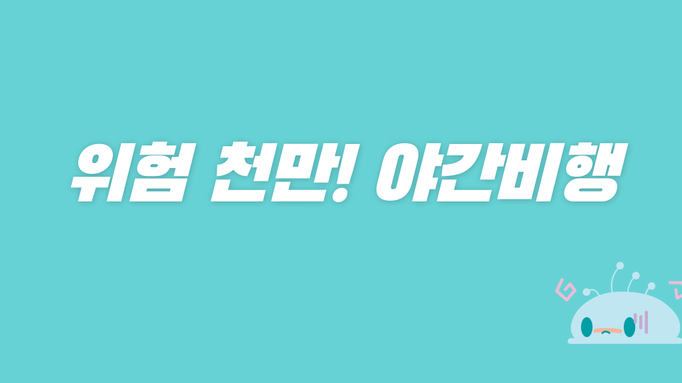 위험 천만! 야간비행