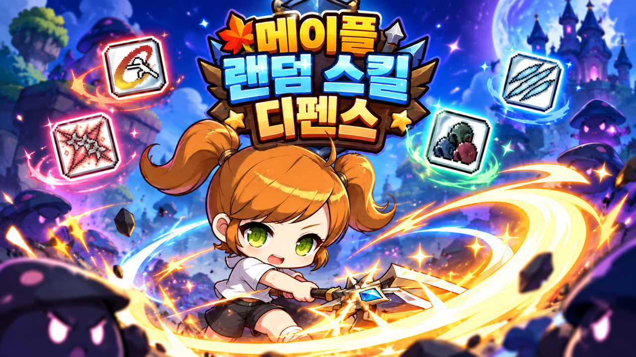 메이플 랜덤 스킬 디펜스